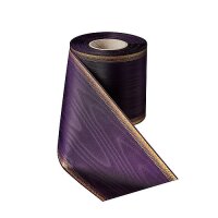Moir&eacute; violett 100mm / 25m breiter Rand