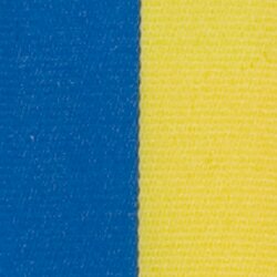 Moire-Nationalband blau-gelb 150mm / 25m